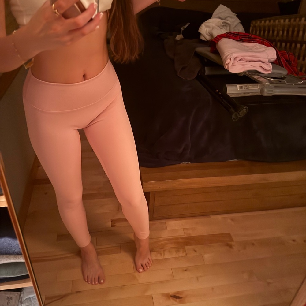 Amazon Pink High-Waist Leggings